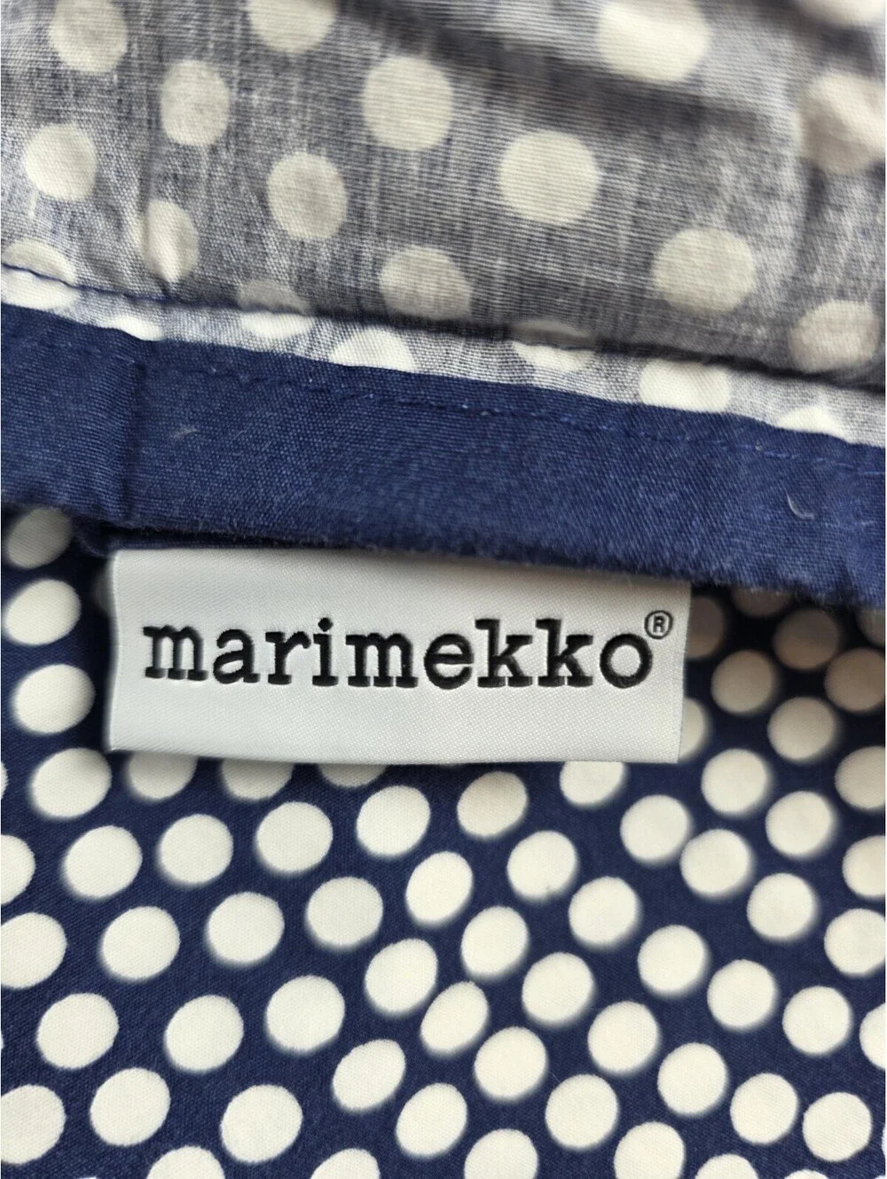 Marimekko Fokus Navy King Duvet Cover Pre-owned